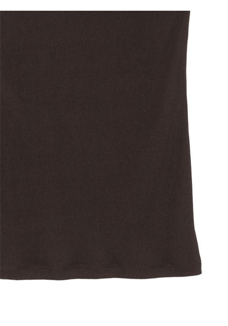 canotta a coste donna marrone ACNE STUDIOS | AL0532ADM